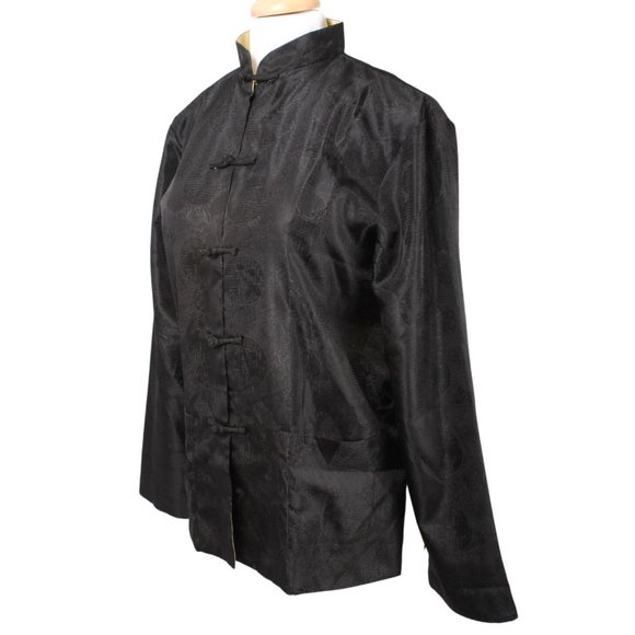 EASTERN COLLECTION Yellow & Black Asian Reversible Traditional Jacket Size XXXL - Picture 5 of 10